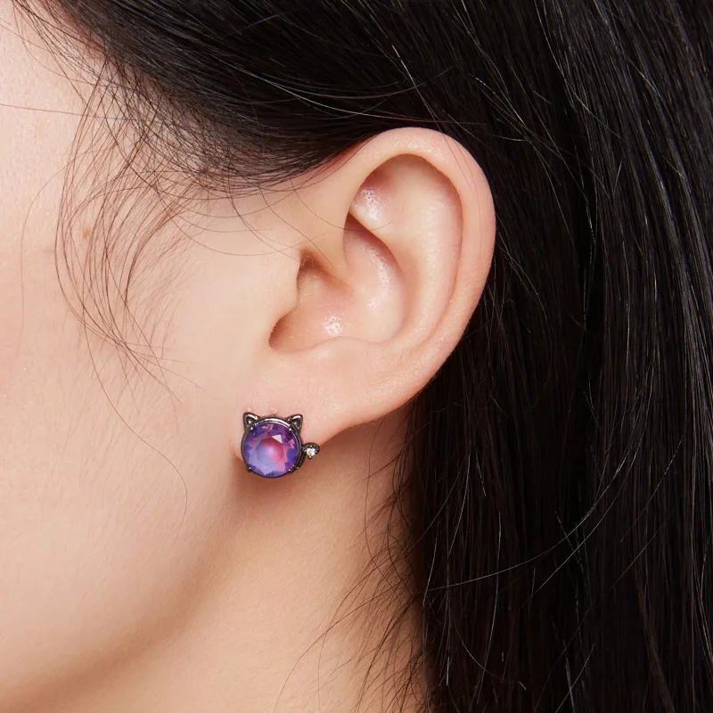 (image for) Pandora Style Cat Studs Earrings - SCE1568 - View 5