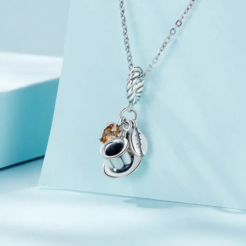 (image for) Pandora Style Coffee Dangle - SCC2467 - View 2