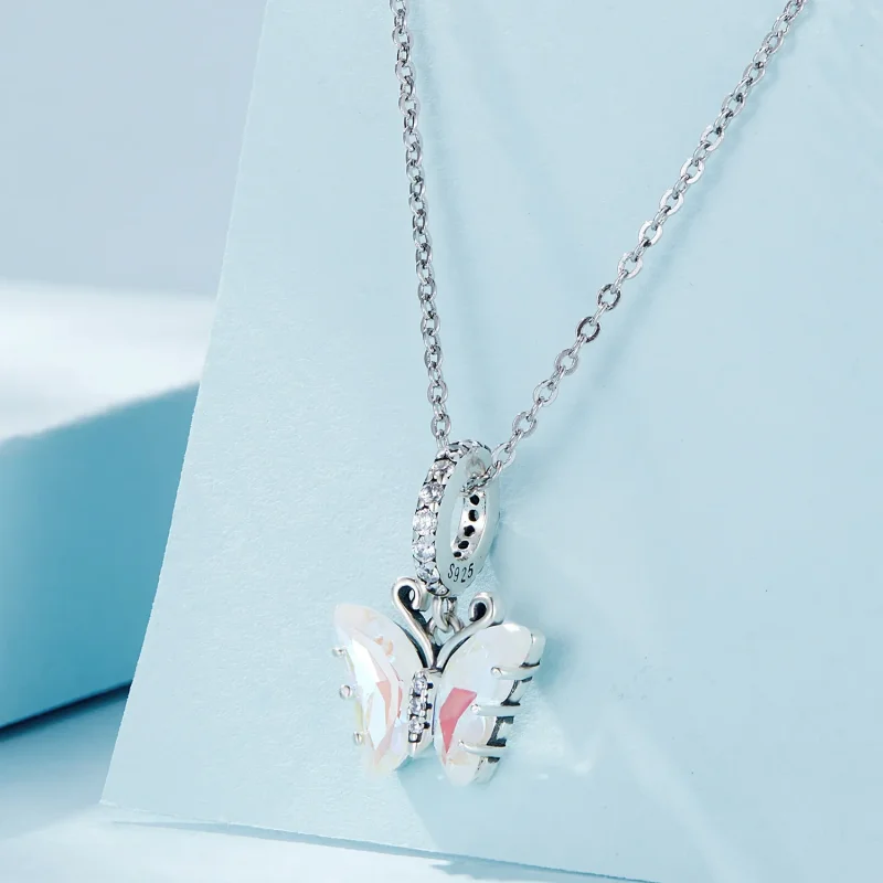 (image for) Pandora Style Colorful Aurora Butterfly Dangle - SCC2305-CF - View 2