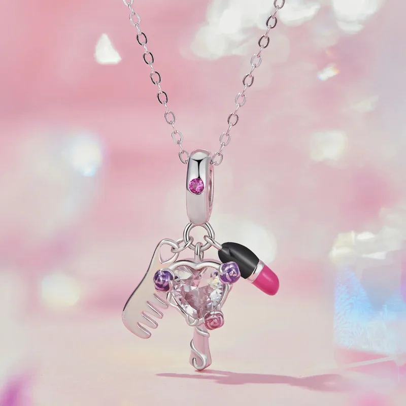 (image for) Pandora Style Comb, lipstick and mirror Dangle - SCC2474 - View 2