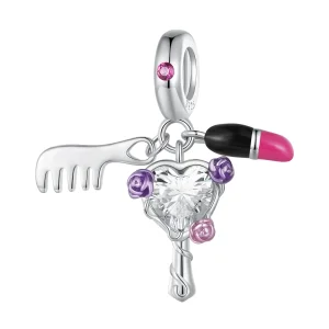 (image for) Pandora Style Comb, lipstick and mirror Dangle - SCC2474