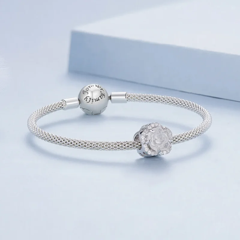 (image for) Pandora Style Crystal Rose Charm - BSC904 - View 9