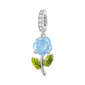 (image for) Pandora Style Crystal Rose Dangle - BSC824-BU