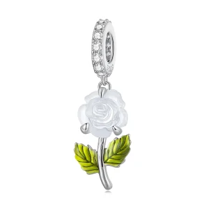 (image for) Pandora Style Crystal Rose Dangle - BSC824