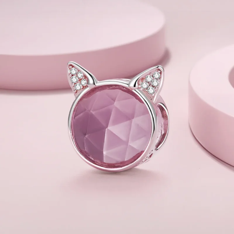 (image for) Pandora Style Cute Cat Charm - SCC2579 - View 2