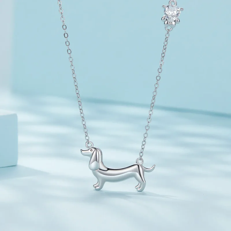 (image for) Pandora Style Dachshund Necklace - SCN501 - View 3