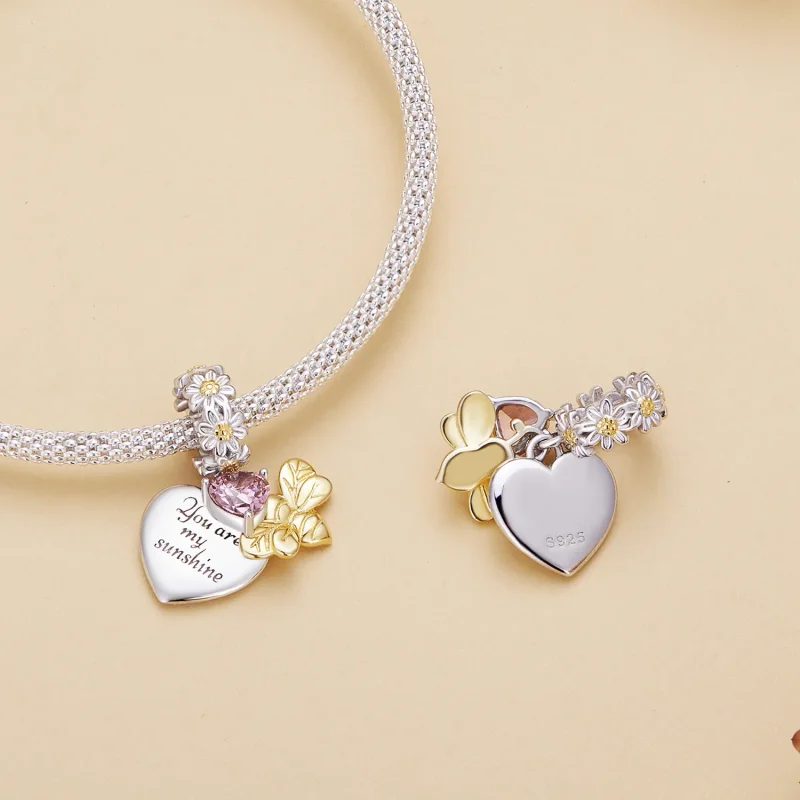 (image for) Pandora Style Daisy Bee Charm - BSC816 - View 4