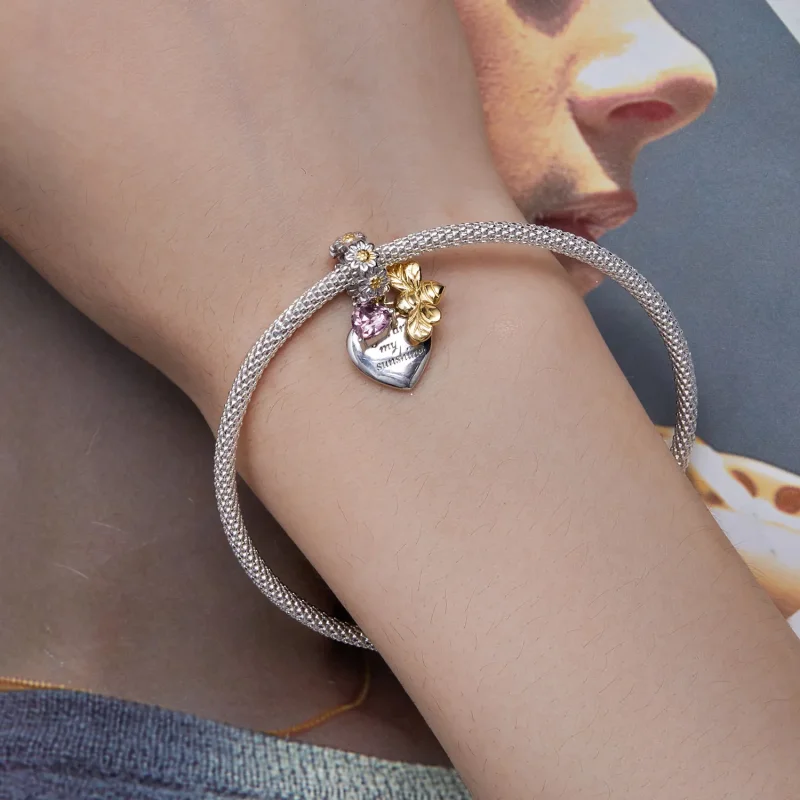 (image for) Pandora Style Daisy Bee Charm - BSC816 - View 5