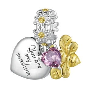 Pandora Style Daisy Bee Charm - BSC816 (image for) Pandora Style Daisy Bee Charm - BSC816