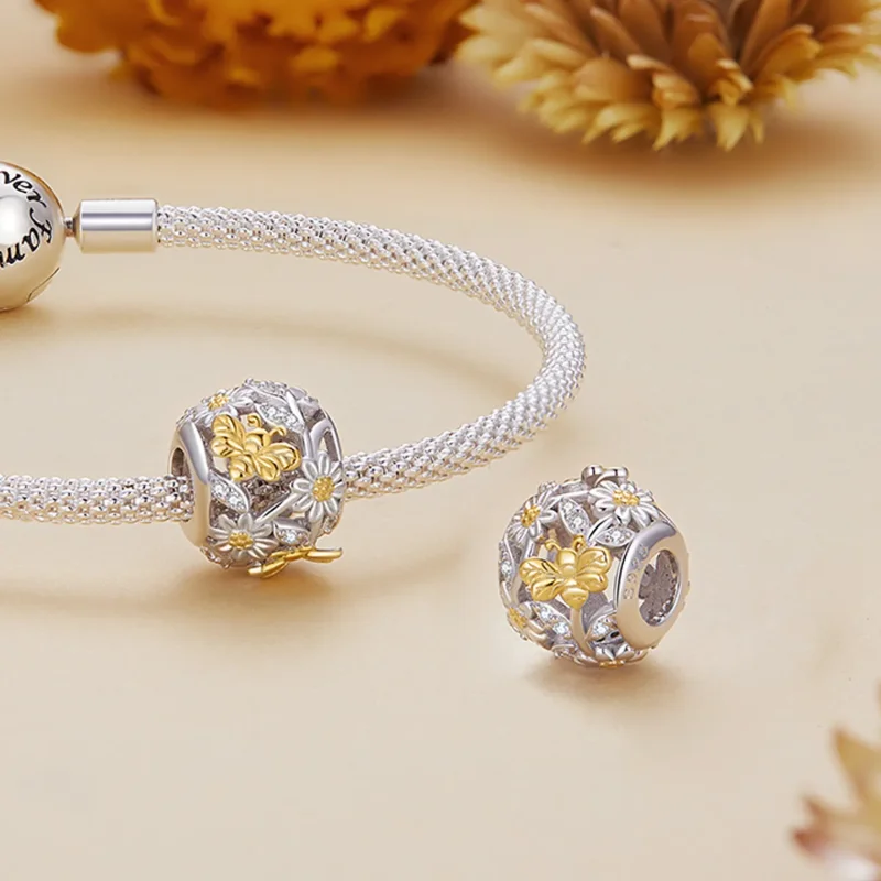 (image for) Pandora Style Daisy Bee Charm - BSC818 - View 4