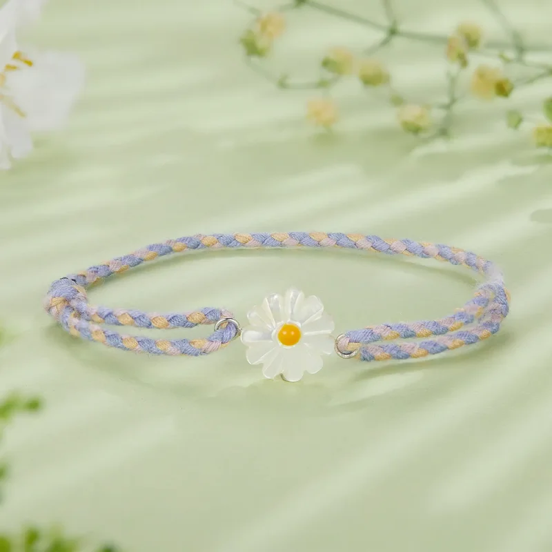 (image for) Pandora Style Daisy Cord Bracelet - SCB250 - View 2