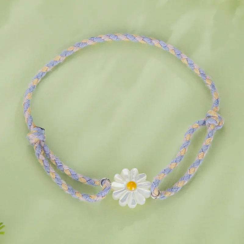 (image for) Pandora Style Daisy Cord Bracelet - SCB250 - View 3