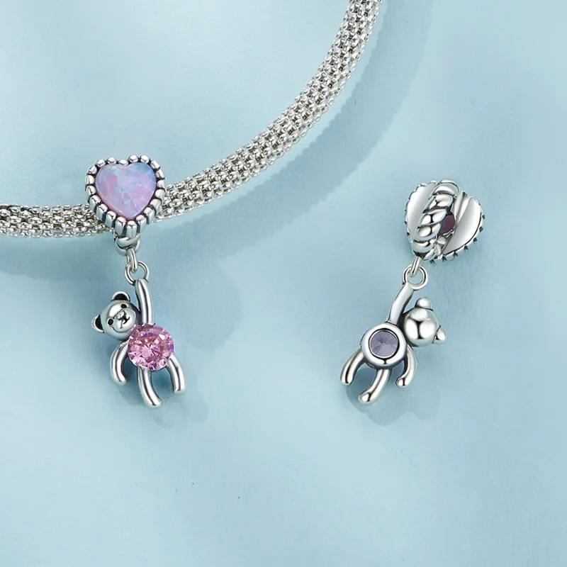 (image for) Pandora Style Dangle Bear - SCC2591 - View 5