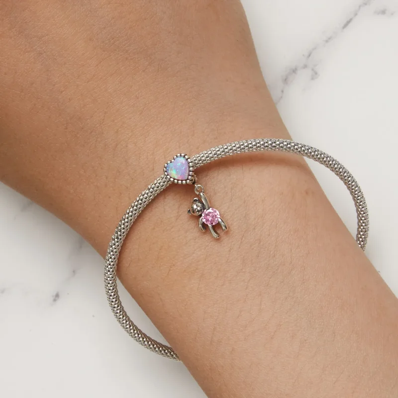 (image for) Pandora Style Dangle Bear - SCC2591 - View 8