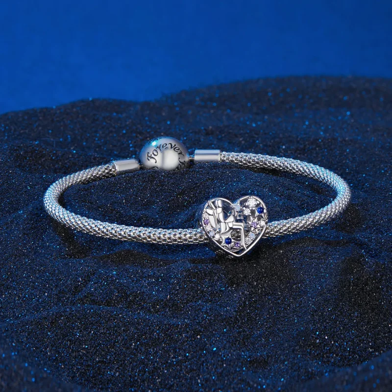 (image for) Pandora Style Day and Night Elf Heart Charm - SCC2553 - View 5
