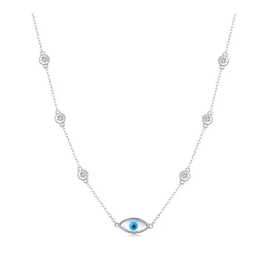 Pandora Style Devil's Eye Necklace - SCN505 (image for) Pandora Style Devil's Eye Necklace - SCN505