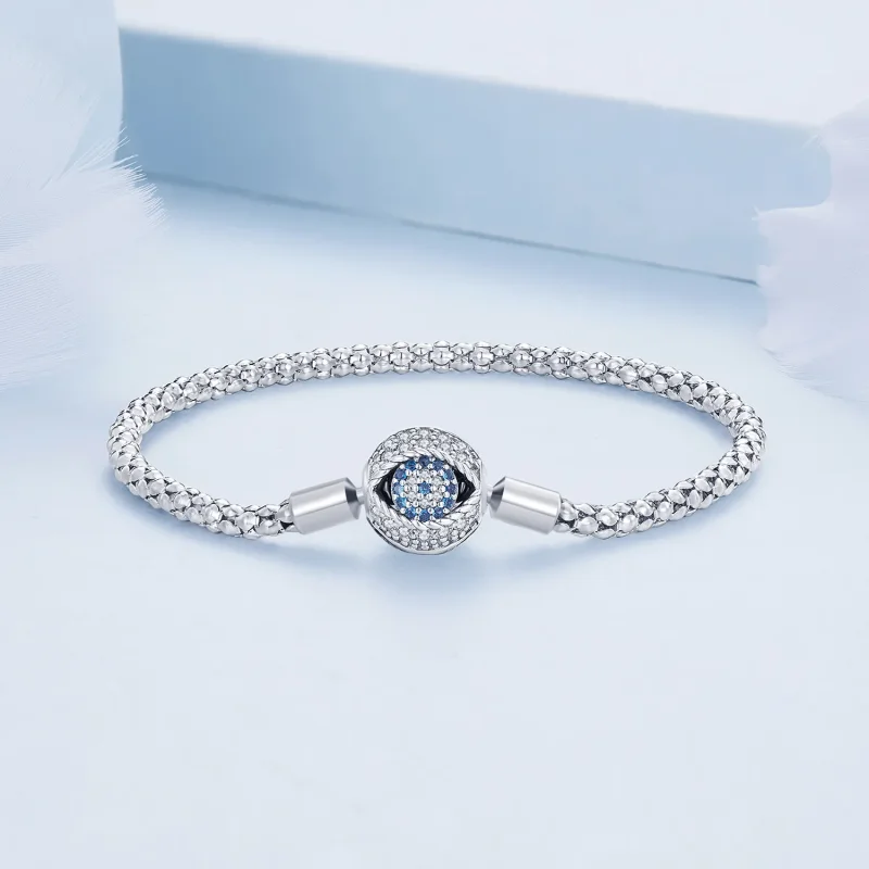 (image for) Pandora Style Devil's Eye Small Bulb Chain Bracelet - BSB141 - View 3