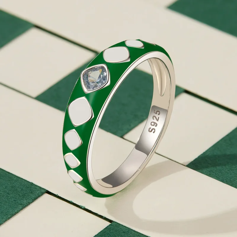 (image for) Pandora Style Diamond Pattern Ring - SCR942 - View 2
