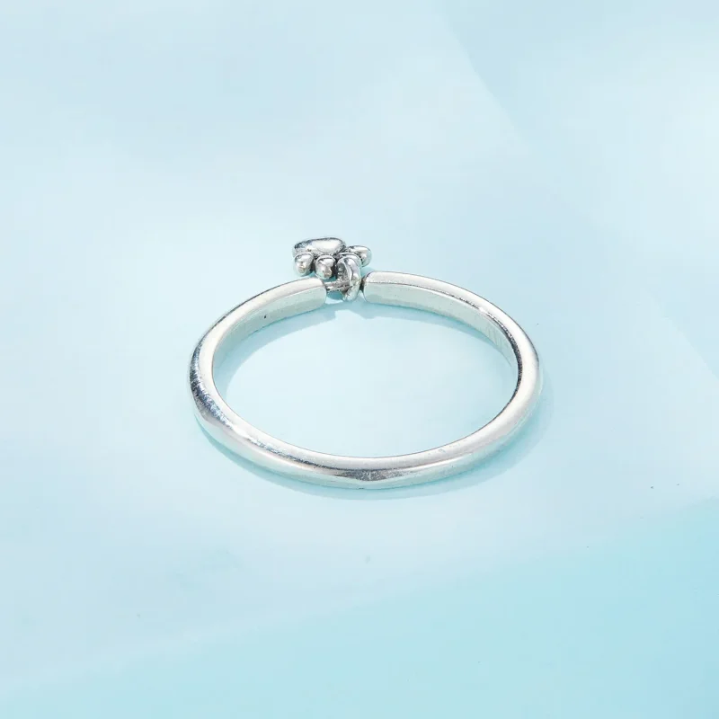 (image for) Pandora Style Dog Paw Ring - SCR892 - View 4