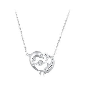 Pandora Style Dolphin Smart Necklace - BSN340 (image for) Pandora Style Dolphin Smart Necklace - BSN340