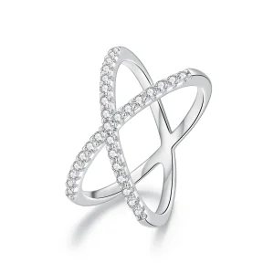 (image for) Pandora Style Double Layer Moissanite Ring(One Certificate) - MSR036