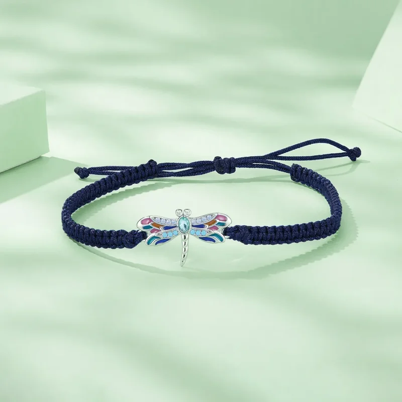 (image for) Pandora Style Dragonfly Cord Bracelet - BSB111 - View 2