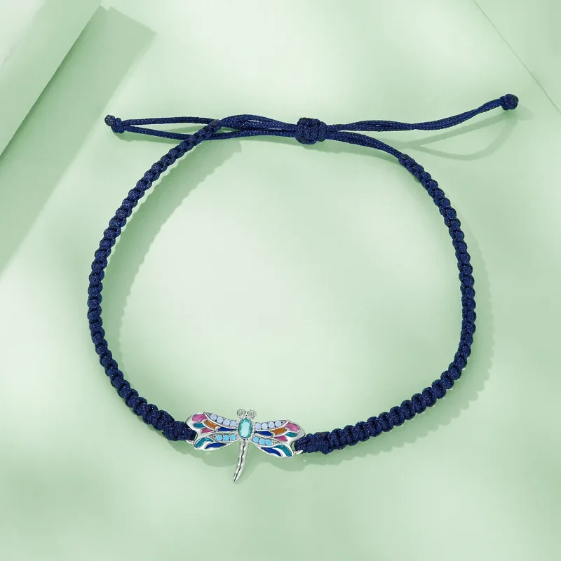 (image for) Pandora Style Dragonfly Cord Bracelet - BSB111 - View 3