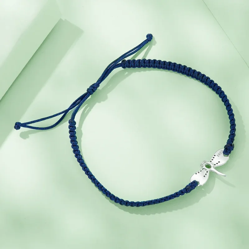 (image for) Pandora Style Dragonfly Cord Bracelet - BSB111 - View 4