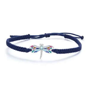 (image for) Pandora Style Dragonfly Cord Bracelet - BSB111