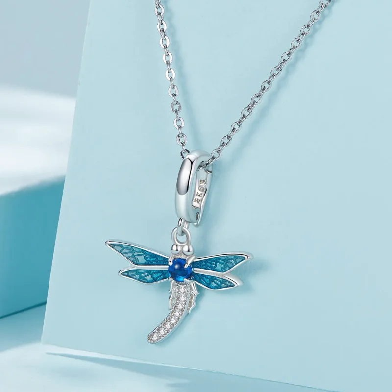 (image for) Pandora Style Dragonfly Jewelry Dangle - SCC2569 - View 3