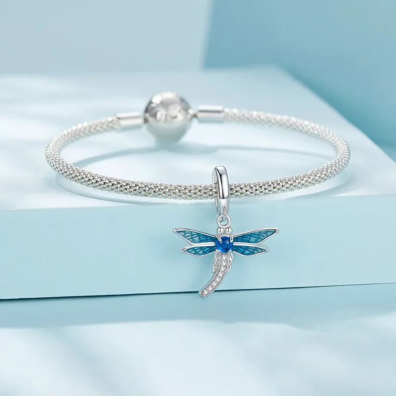 (image for) Pandora Style Dragonfly Jewelry Dangle - SCC2569 - View 4