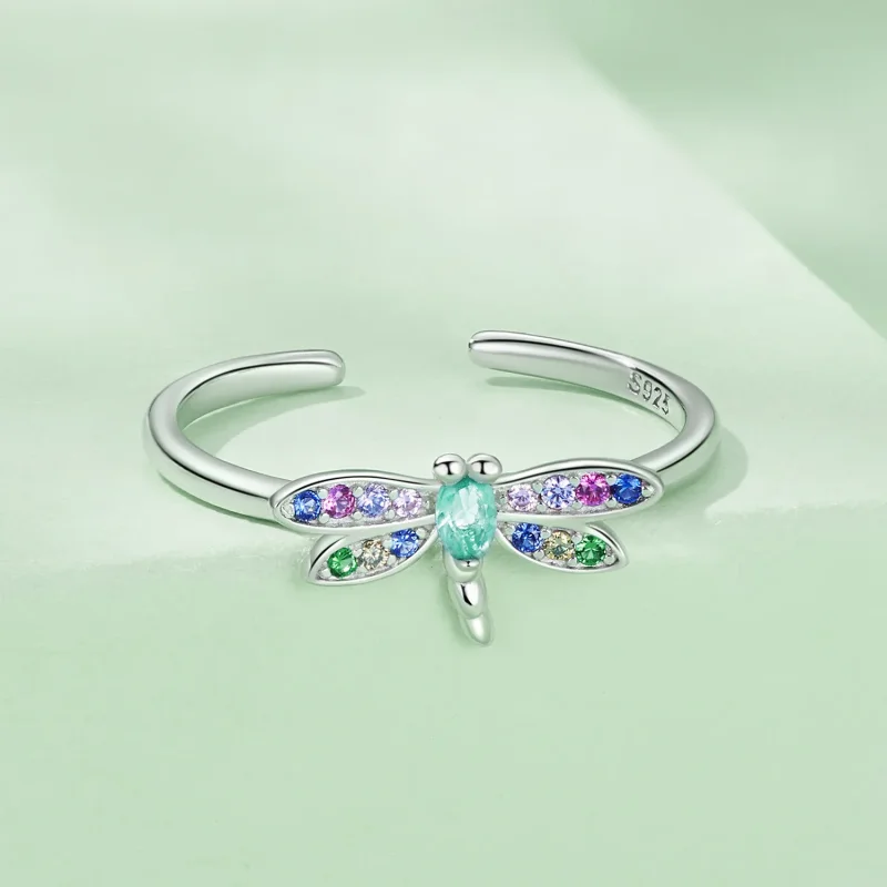 (image for) Pandora Style Dragonfly Ring - BSR384 - View 3