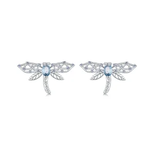 Pandora Style Dragonfly Studs Earrings - BSE874 (image for) Pandora Style Dragonfly Studs Earrings - BSE874
