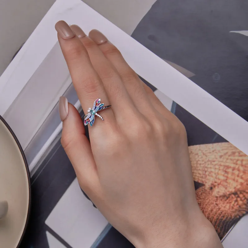 (image for) Pandora Style Dragonflyring - BSR385 - View 6