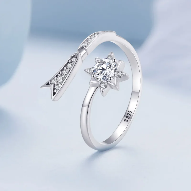 (image for) Pandora Style Exquisite Meteor Opening Ring - BSR413 - View 2