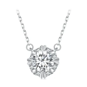 Pandora Style Exquisite Moissanite Necklace(One Certificate) - MSN011 (image for) Pandora Style Exquisite Moissanite Necklace(One Certificate) - MSN011