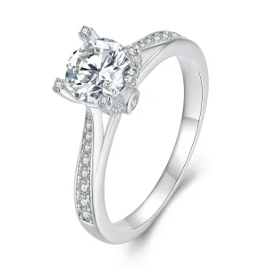 (image for) Pandora Style Exquisite Moissanite Wedding Ring - MSR026
