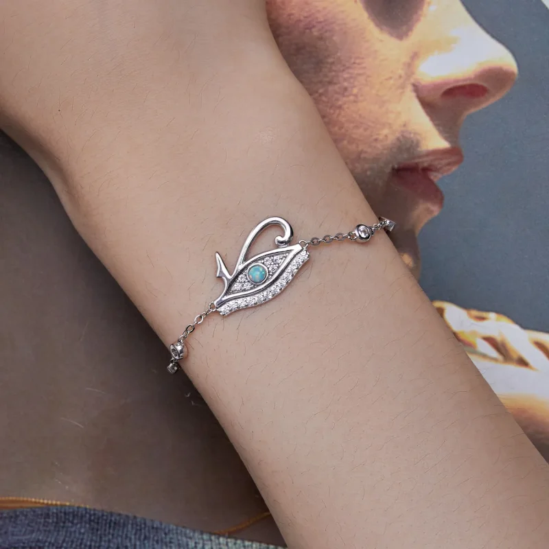 (image for) Pandora Style Eye of Horus Chain Bracelet - BSB114 - View 5