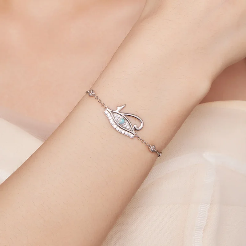 (image for) Pandora Style Eye of Horus Chain Bracelet - BSB114 - View 6