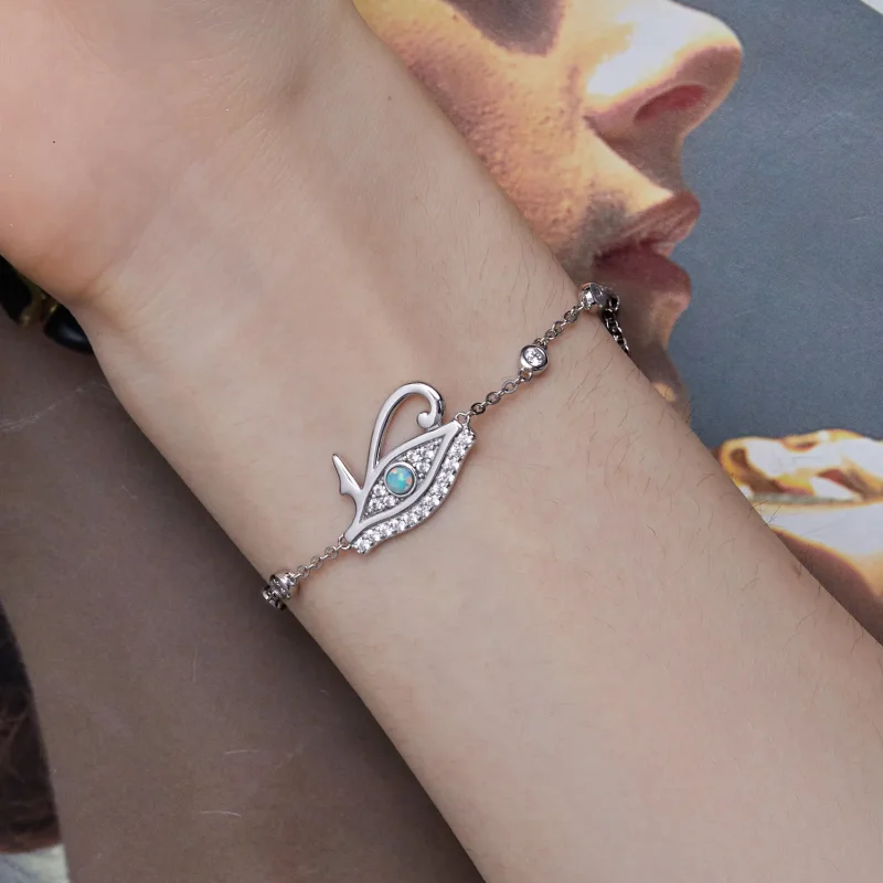 (image for) Pandora Style Eye of Horus Chain Bracelet - BSB114 - View 7