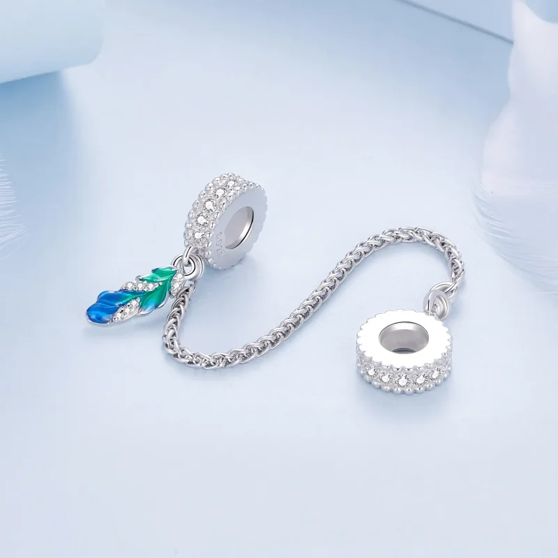 (image for) Pandora Style Feather safe Chain - BSC914 - View 2
