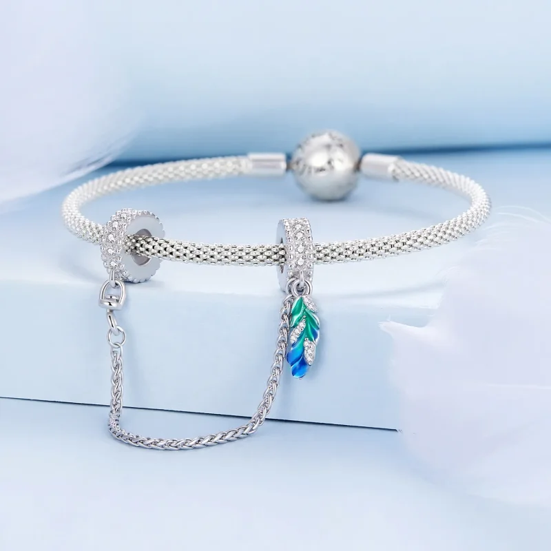 (image for) Pandora Style Feather safe Chain - BSC914 - View 3