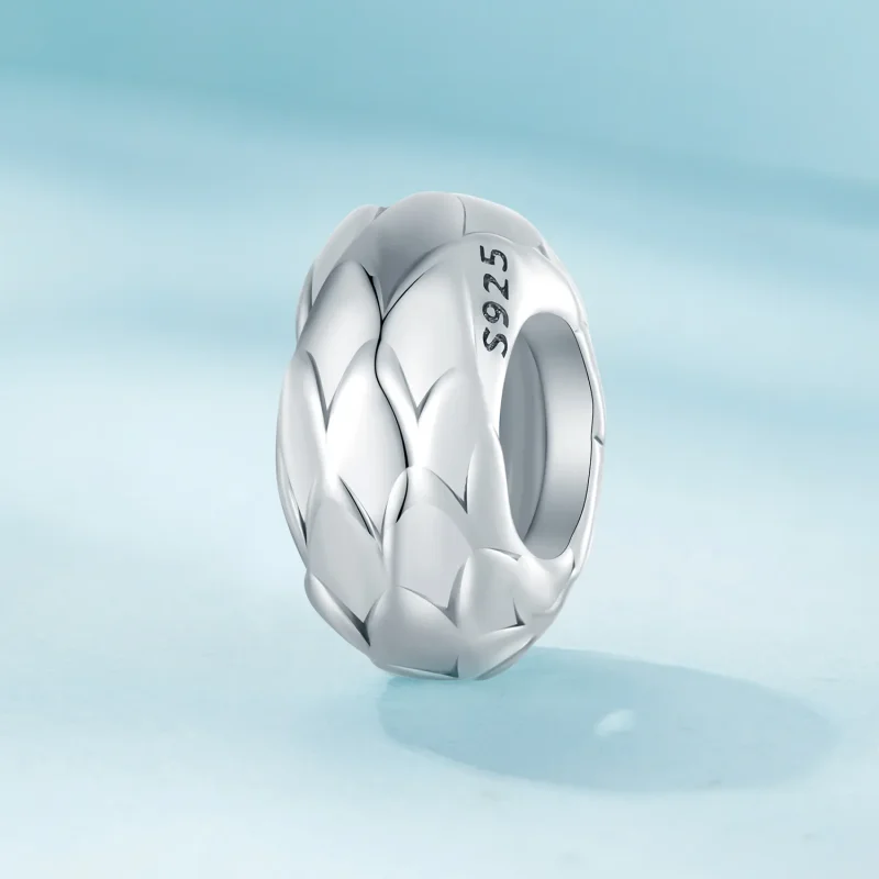 (image for) Pandora Style Feather Silicone Spacer - SCC2564 - View 2
