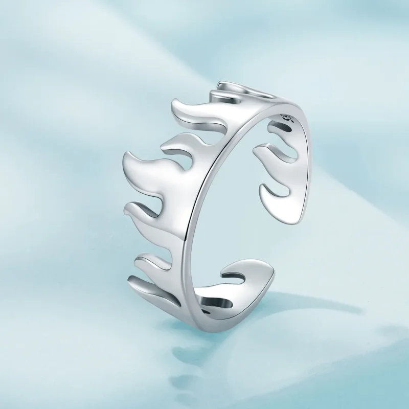 (image for) Pandora Style Flame Open Ring - SCR914 - View 2
