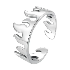 Pandora Style Flame Open Ring - SCR914 (image for) Pandora Style Flame Open Ring - SCR914