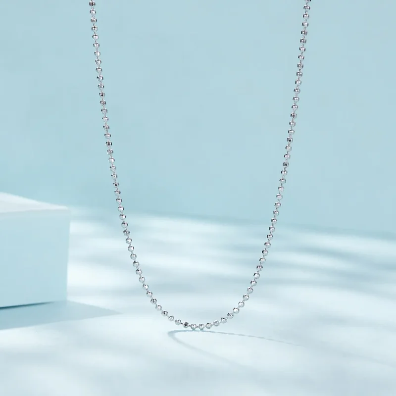 (image for) Pandora Style Flash Bead Chain Basic Necklace - SCA027 - View 3
