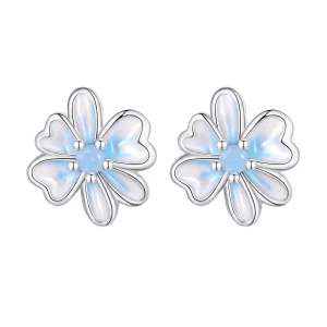 Pandora Style Flower Studs Earrings - SCE1572 (image for) Pandora Style Flower Studs Earrings - SCE1572