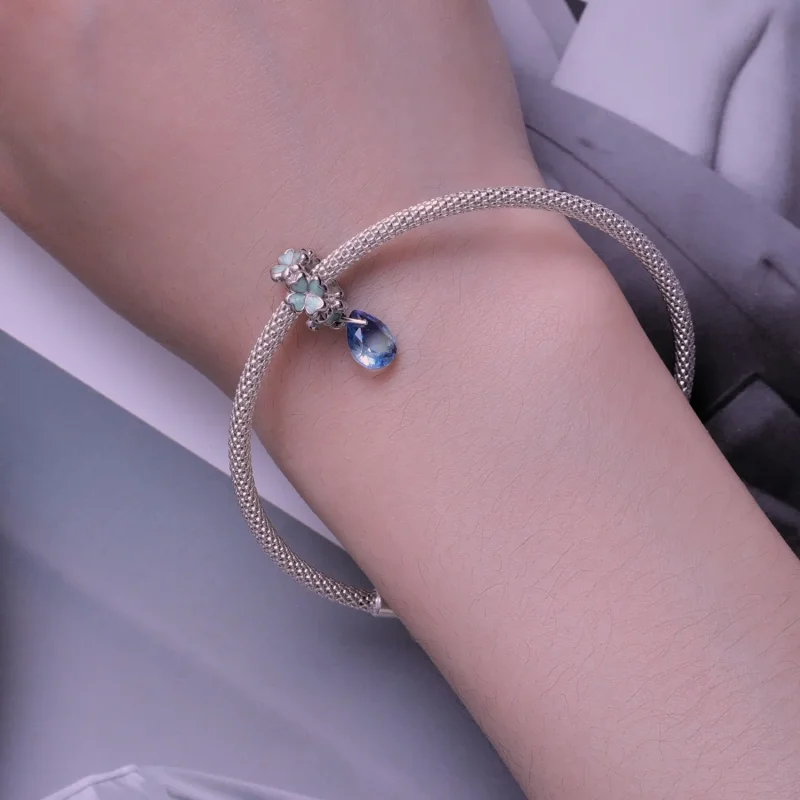 (image for) Pandora Style Four Leaf Clover Spacer - SCC2485 - View 5