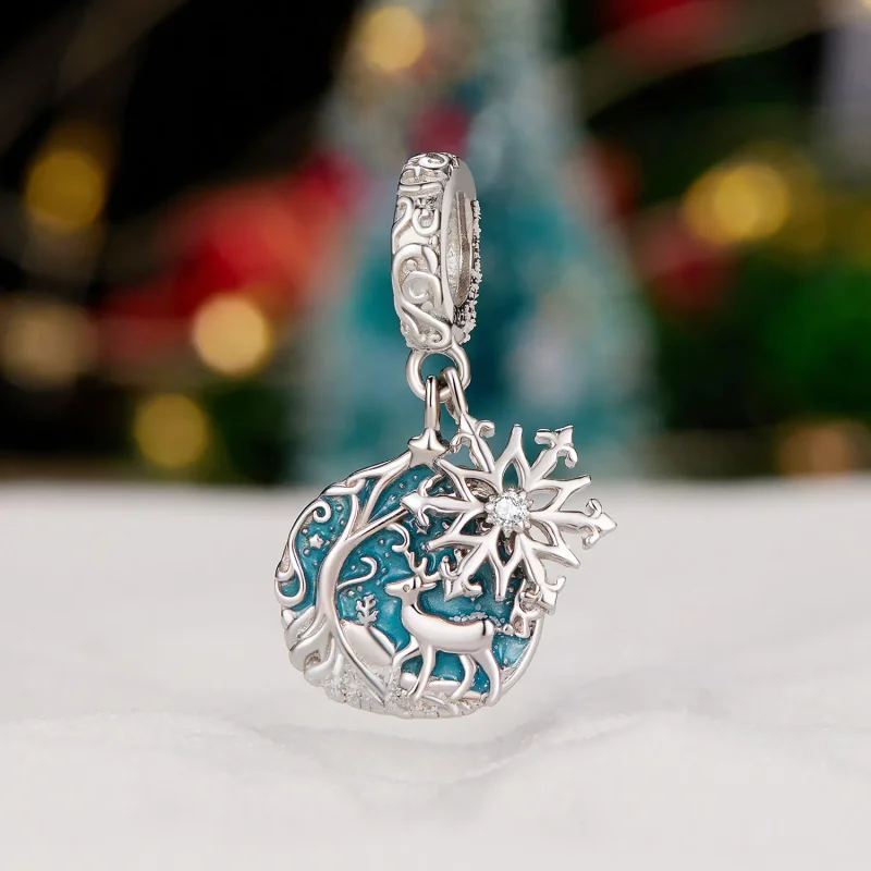 (image for) Pandora Style Glow-In-The-Dark Elk Dangle - SCC2661 - View 2
