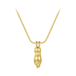 Pandora Style Golden Kitten Necklace - SCN032-B (image for) Pandora Style Golden Kitten Necklace - SCN032-B